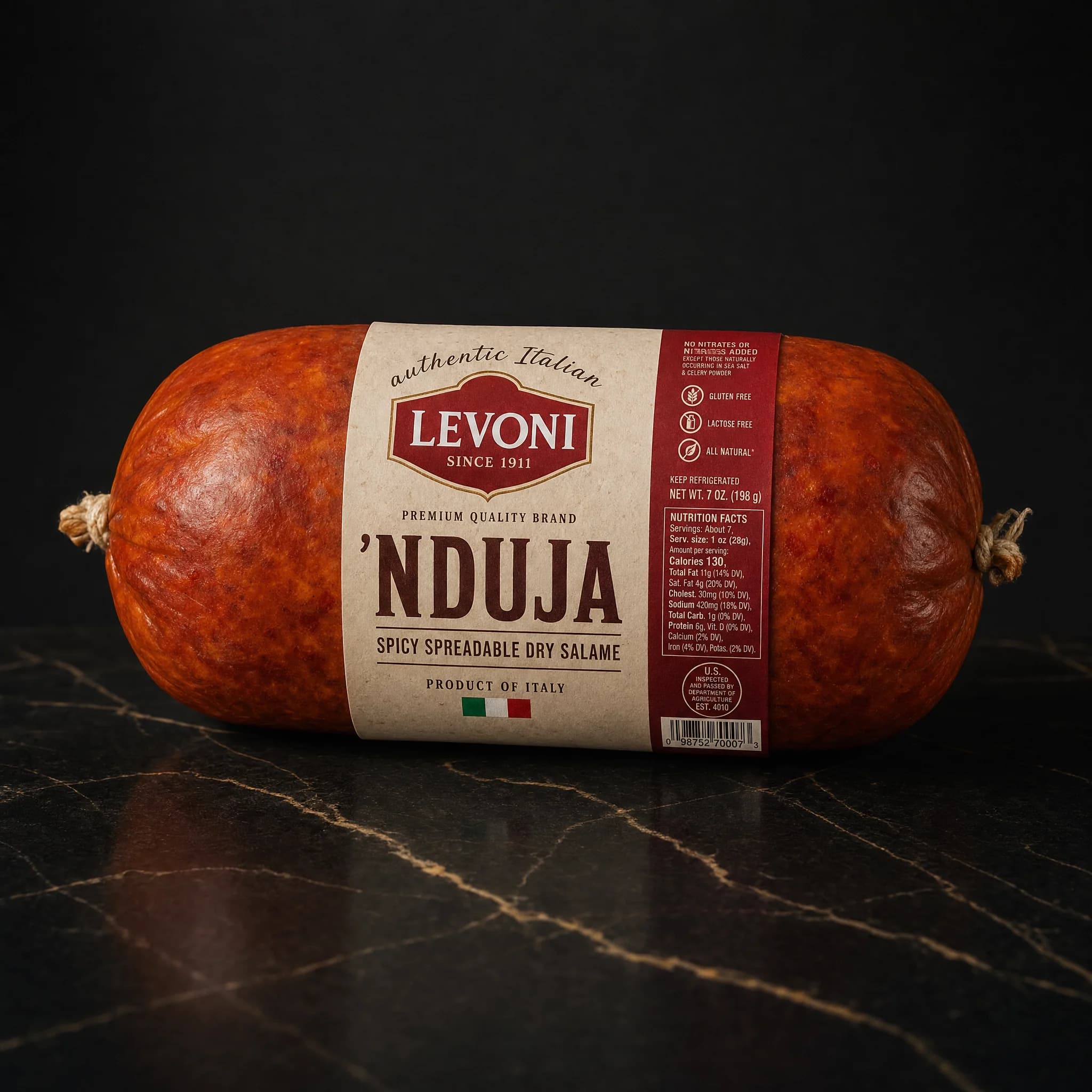 Levoni Nduja Spreadable Dry Salame